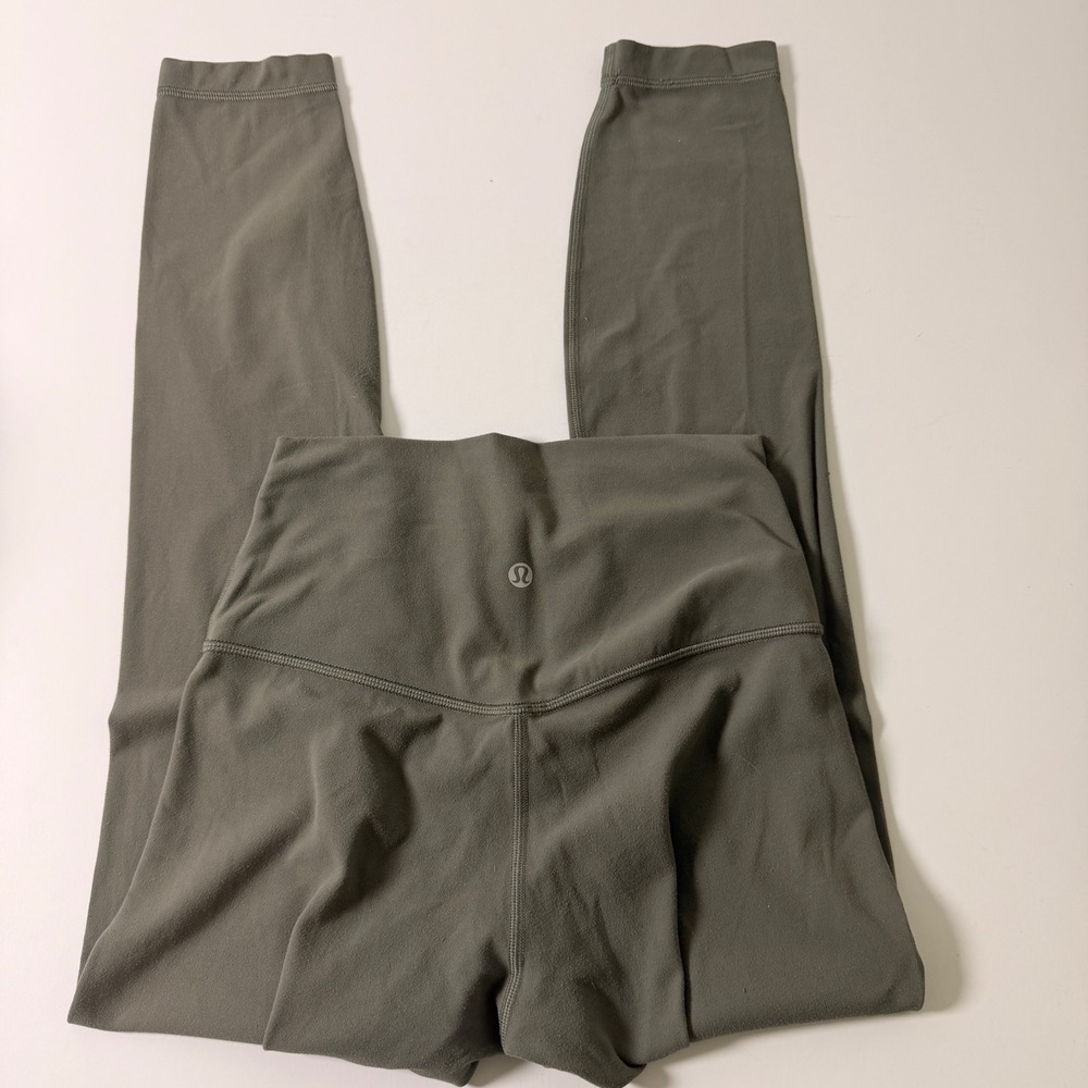 Lululemon Align High-Rise Leggings Size 6 Olive Green Sage 25 Inch Inseam